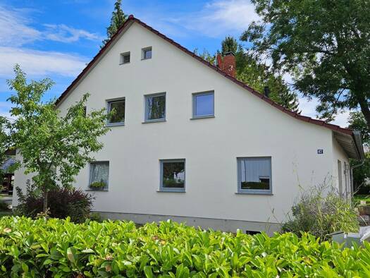 Doppelhaushälfte zur Miete 1.000 € 4 Zimmer 107 m² 450 m² Grundstück frei ab sofort Frankenstraße 67 Mühlhausen Mühlhausen/Thüringen 99974
