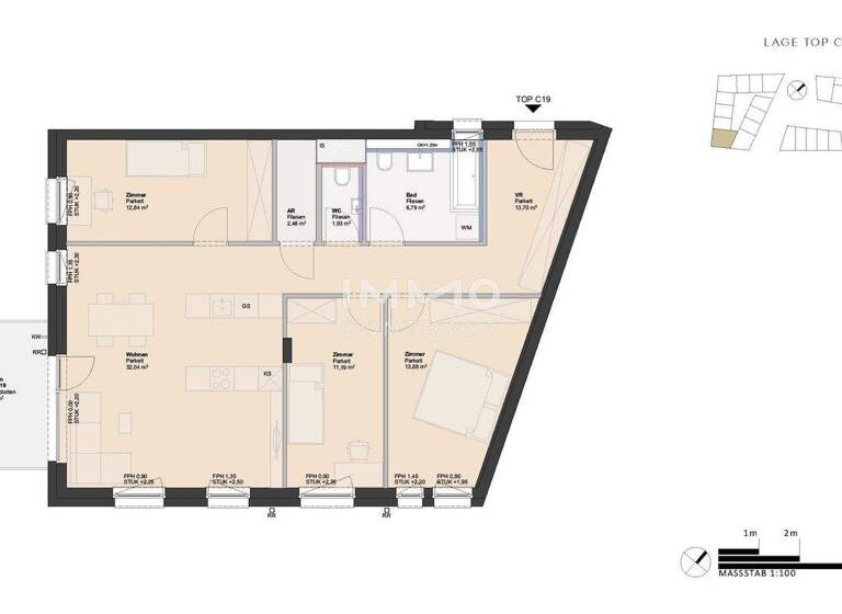 Wohnung zum Kauf - Erstbezug 397.000 € 4 Zimmer 94,8 m² Ufer Linz 4030