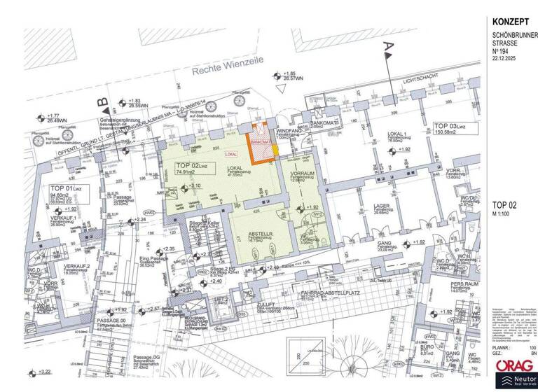 Bar/Café zur Miete 1.784 € Wien,Meidling 1120