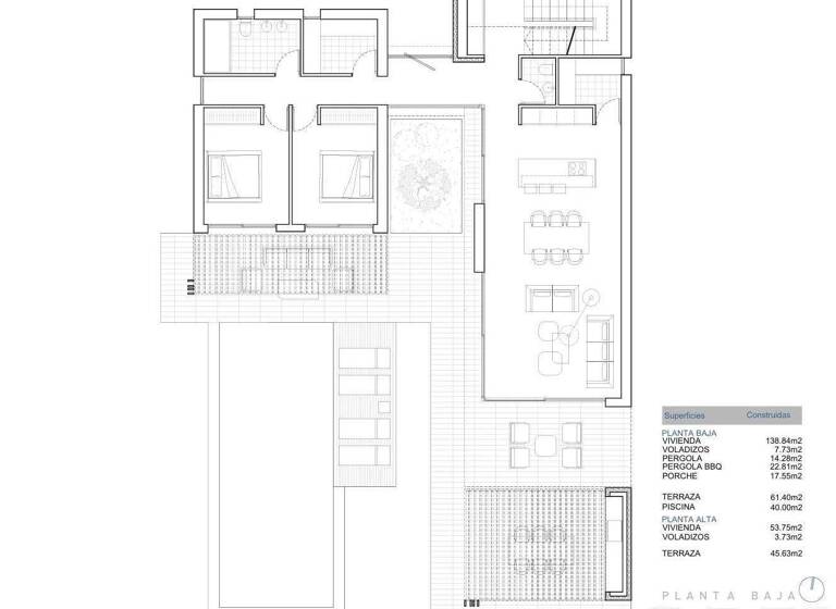 Doppelhaushälfte zum Kauf provisionsfrei 1.450.000 € 3 Zimmer 210 m² 1.000 m² Grundstück Jávea Xàbia