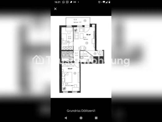 Wohnung zur Miete Tauschwohnung 690 € 2,5 Zimmer 69 m² Connewitz Süd 04277