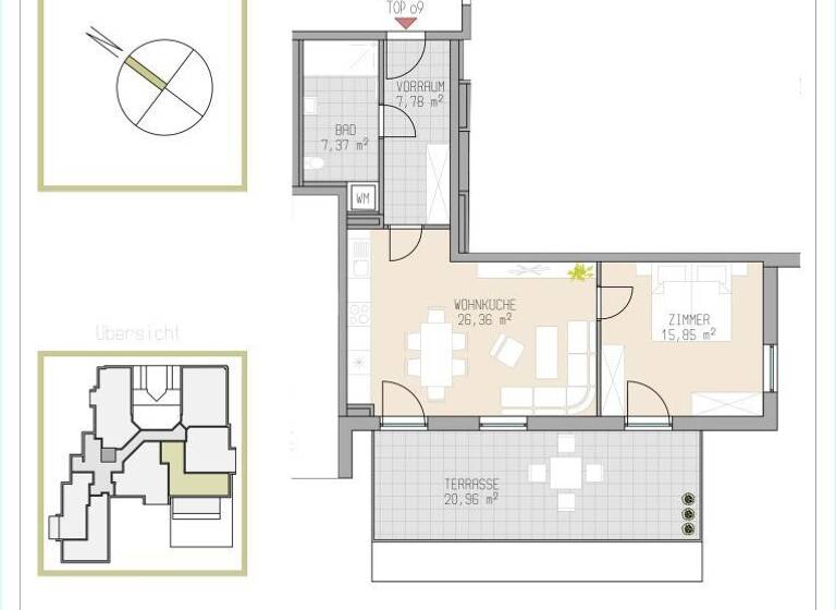 Wohnung zum Kauf 279.000 € 2 Zimmer 57,4 m² Hauptstraße Deutsch-Wagram 2232
