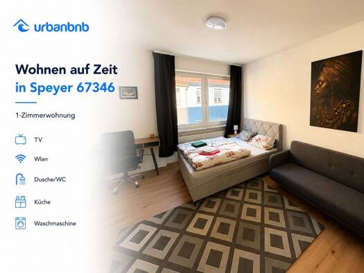 Studio zur Miete auf Zeit 990 € 1 Zimmer 32 m² frei ab sofort Ludwigstraße Speyer 67346