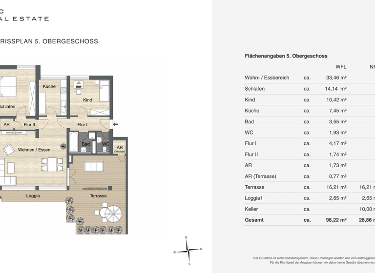Wohnung zum Kauf 640.000 € 3 Zimmer 98,2 m² 5. Geschoss Haar 85540