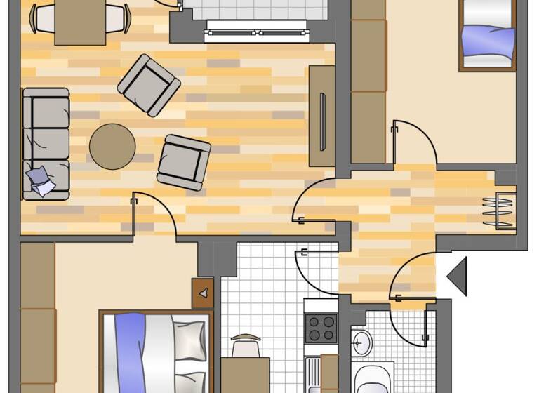 Wohnung zur Miete 489 € 3 Zimmer 62 m² 2. Geschoss frei ab 15.04.2026 Allkampstraße 8 Brauck Gladbeck 45968