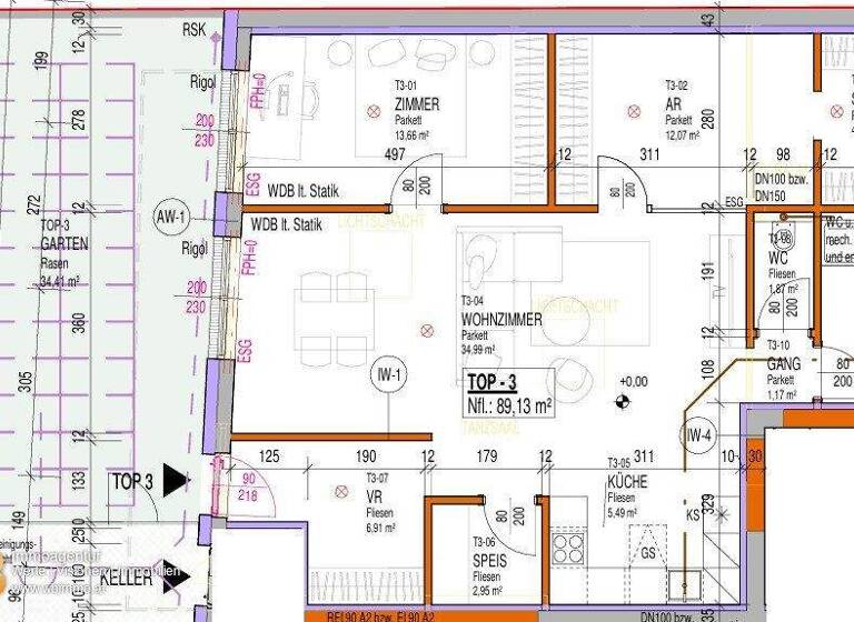 Wohnung zum Kauf - Erstbezug 211.000 € 2 Zimmer 89,1 m² EG Nickelsdorf 2425