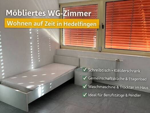 Studio zur Miete auf Zeit 580 € 1 Zimmer 16 m² frei ab 30.10.2026 Hedelfinger Straße Wangen Wangen 70327