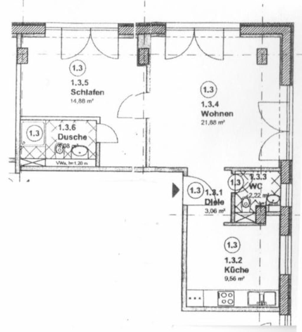 Wohnung zur Miete Wohnen auf Zeit 1.594 € 2 Zimmer 56 m²<br/>Wohnfläche ab sofort<br/>Verfügbarkeit Wittenbergerstrasse Striesen-Ost (Jacobistr.) Dresden 01309