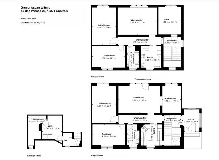 Mehrfamilienhaus zum Kauf 396.300 € 7 Zimmer 155 m² 1.434 m² Grundstück Güstrow 18273