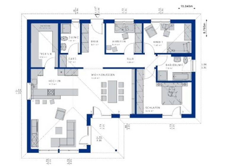 Bungalow zum Kauf 416.827 € 4 Zimmer 111 m² 1.100 m² Grundstück Ruhla 99842