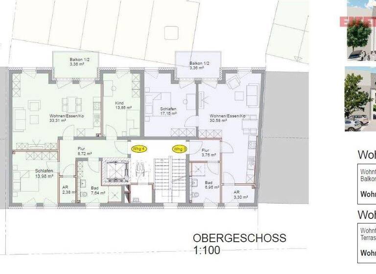 Wohnung zum Kauf - Erstbezug provisionsfrei 272.000 € 2 Zimmer 65,7 m² Bahnhofstraße 6 Bitburg 54634