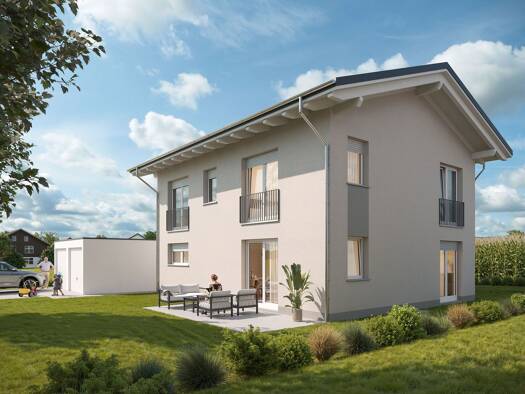 Einfamilienhaus zum Kauf - Erstbezug 1.240.000 € 5 Zimmer 163 m² 482 m² Grundstück Ulmenweg 19 Schloßberg Stephanskirchen 83071