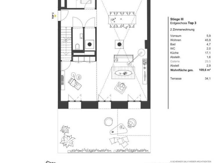 Wohnung zum Kauf - Erstbezug 803.035 € 2 Zimmer 109,6 m² Wien 1030