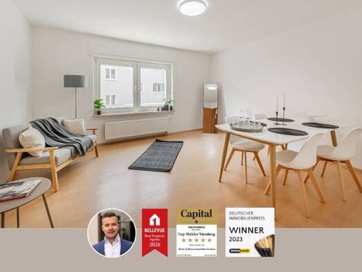 Wohnung zum Kauf 179.000 € 2 Zimmer 51,4 m² 2. Geschoss Steinbühl Nürnberg 90443