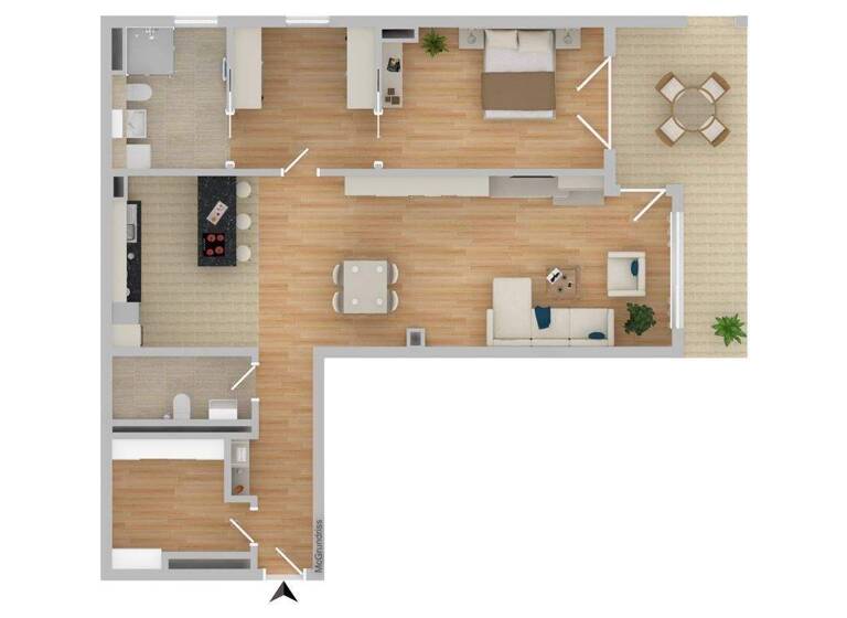 Wohnung zur Miete 1.130 € 2 Zimmer 101,4 m² frei ab sofort Deggendorf 94469