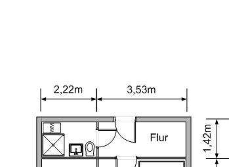 Studio zur Miete 190 € 1 Zimmer 32,5 m² Ernst-Schneller-Siedlung 5 Lichtenstein Lichtenstein (Sachsen) 09350
