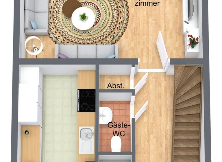Maisonette zur Miete 1.195 € 5 Zimmer 120,9 m² 1. Geschoss Schweinheim Bonn / Alt-Godesberg 53177