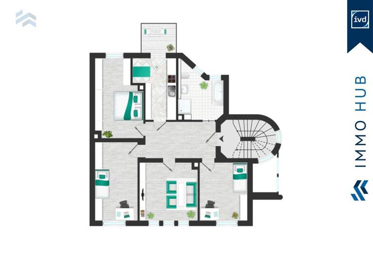 Wohnung zum Kauf 249.000 € 4 Zimmer 92 m² EG Schönefeld-Ost Leipzig 04347