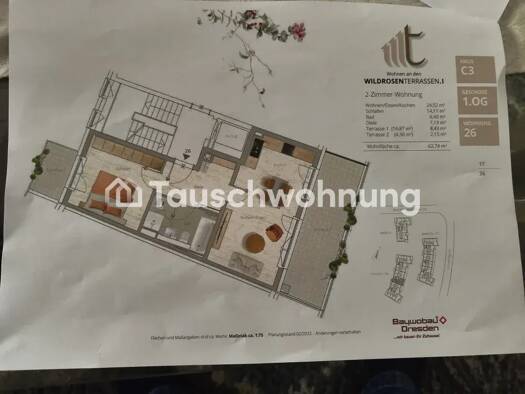 Wohnung zur Miete Tauschwohnung 879 € 2 Zimmer 62 m² Löbtau-Nord Ortsamtsbereich Cotta 01159