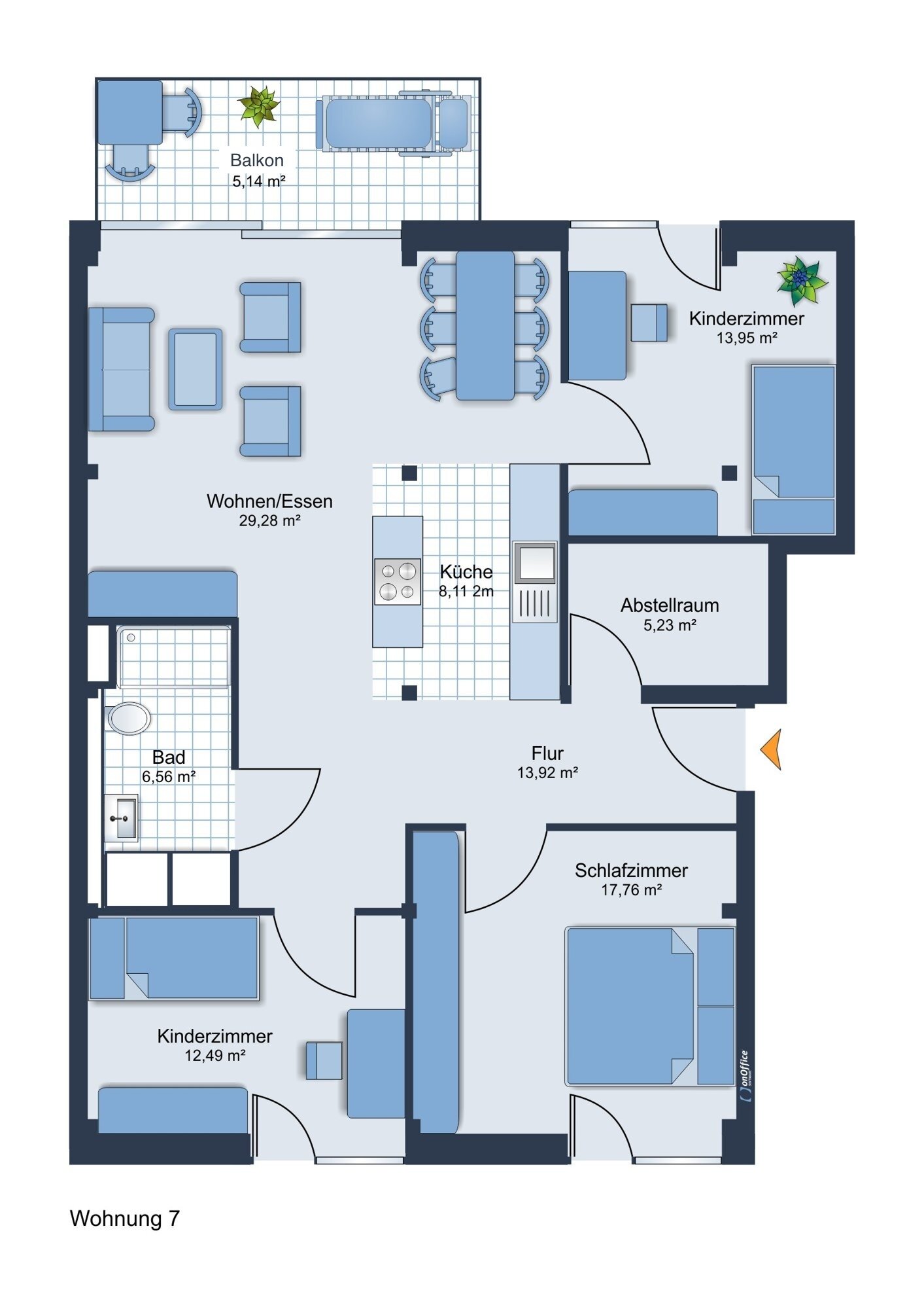 Wohnung zum Kauf 375.000 € 4 Zimmer 112,4 m²<br/>Wohnfläche 1.<br/>Geschoss Werdervorstadt Schwerin 19055