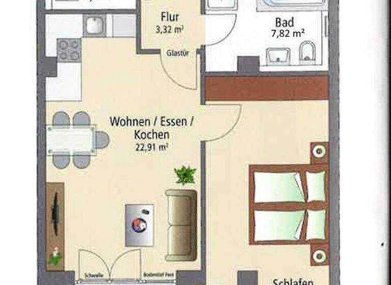 Terrassenwohnung zum Kauf 280.000 € 2 Zimmer 60,8 m² 6 Geschosse Heideloffstraße 18 Glockenhof Nürnberg 90478