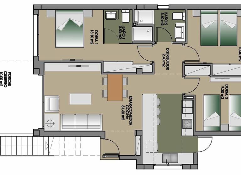 Wohnung zum Kauf - Erstbezug provisionsfrei 375.000 € 4 Zimmer 92 m² San Miguel de Salinas 03193