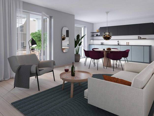 Wohnung zum Kauf - Neubau provisionsfrei 327.000 € 2 Zimmer 43,9 m² Geschoss 1/3 frei ab 01.12.2028 Kollnauer Straße Kollnau Waldkirch 79183