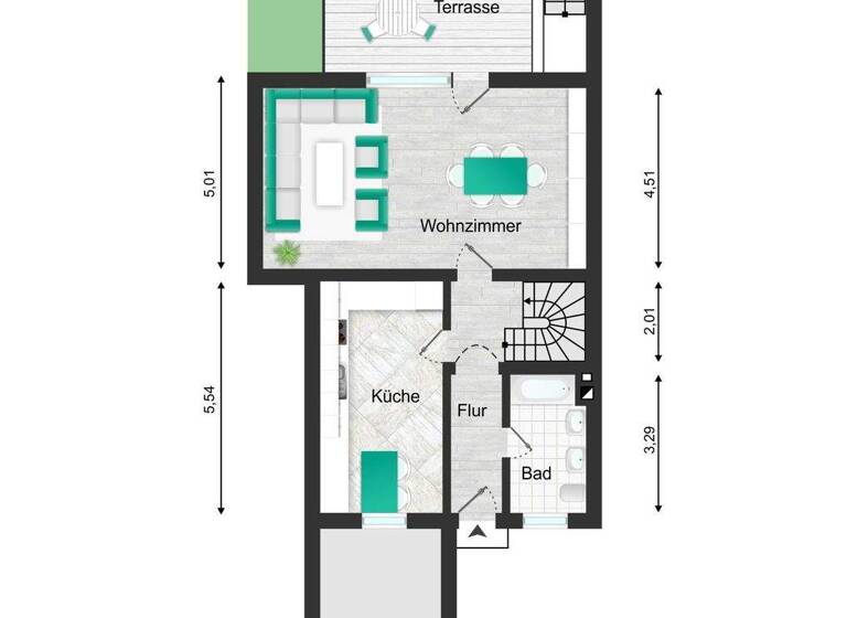 Reihenmittelhaus zum Kauf 179.000 € 4 Zimmer 125 m² 353 m² Grundstück Suderburg 29556