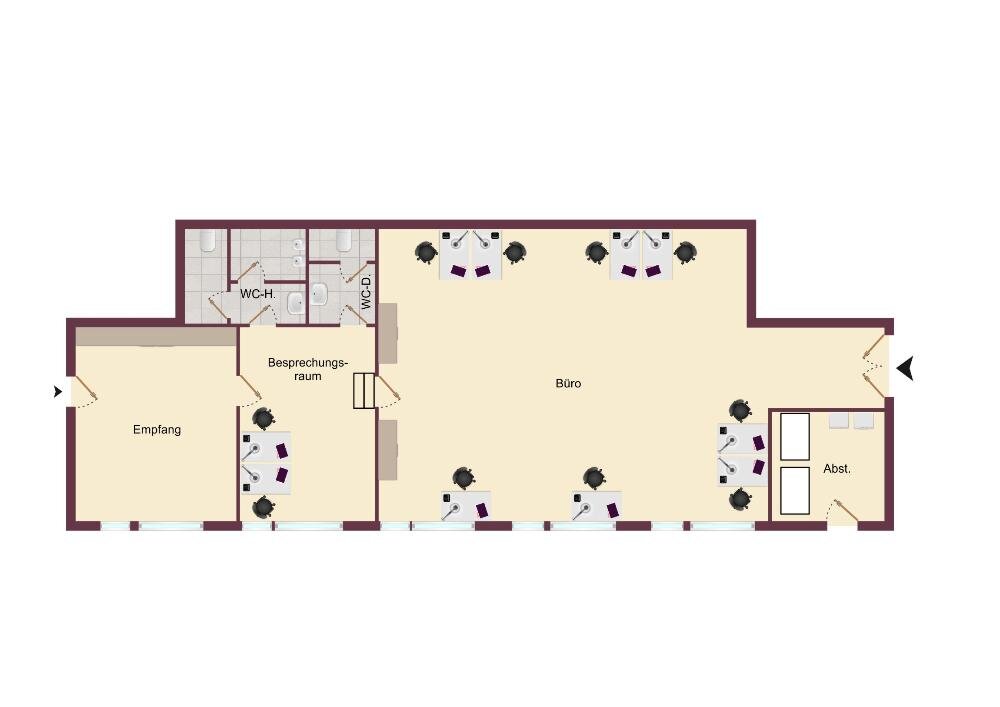 Büro-/Praxisfläche zur Miete 1.230 € 123 m²<br/>Bürofläche Findorff - Bürgerweide Bremen 28215