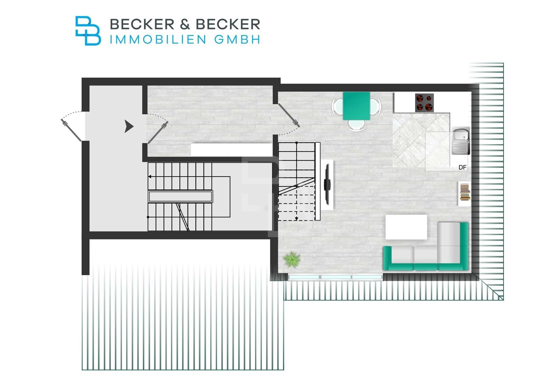 Maisonette zur Miete 1.290 € 2 Zimmer 100 m²<br/>Wohnfläche 1.<br/>Geschoss 01.03.2025<br/>Verfügbarkeit Dünnwald Köln 51069