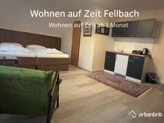 Wohnung zur Miete auf Zeit 750 € 1 Zimmer 25 m² frei ab sofort Hofener Straße Oeffingen Fellbach 70736
