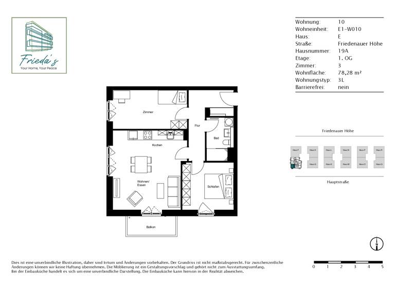 Wohnung zur Miete - Neubau 1.960 € 3 Zimmer 78,3 m²<br/>Wohnfläche 1.<br/>Geschoss Friedenauer Höhe 19A Friedenau Berlin 12159
