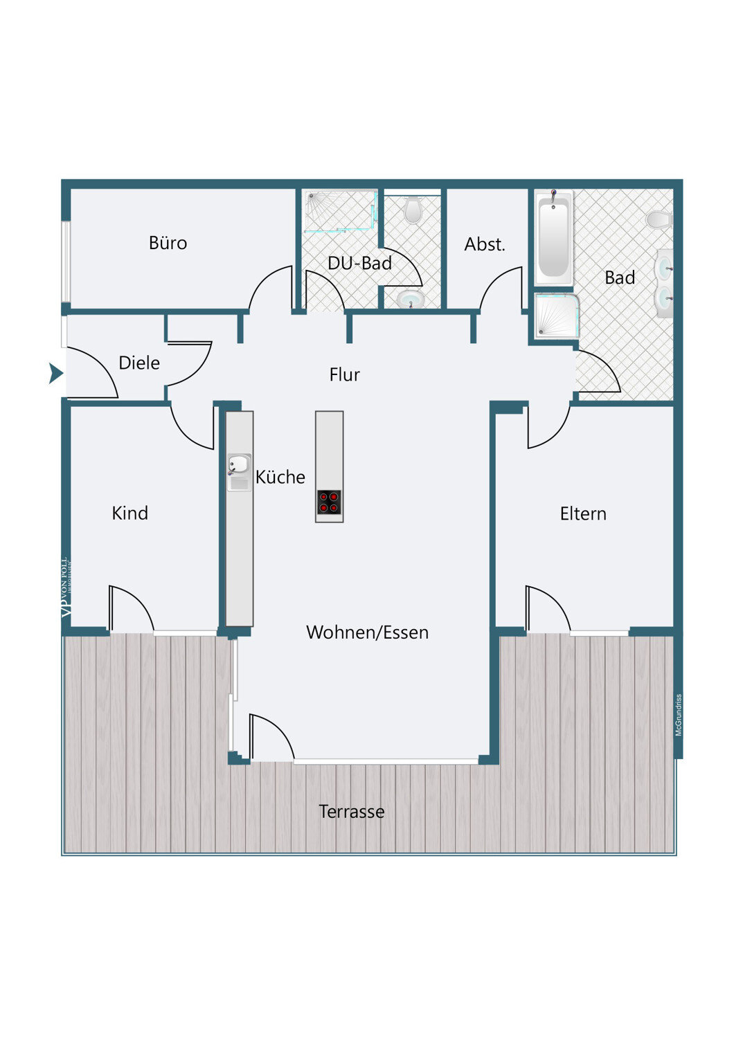 Wohnung zum Kauf 725.000 € 4 Zimmer 125,3 m²<br/>Wohnfläche 2.<br/>Geschoss Altdorf Altdorf 84032