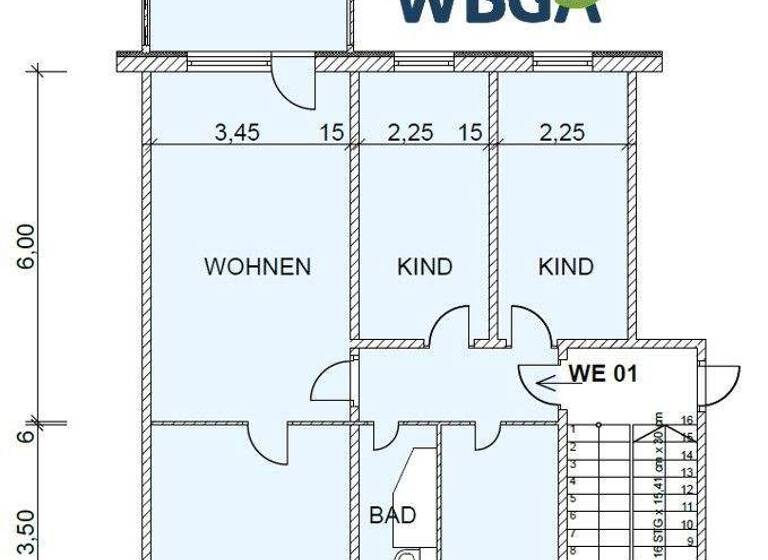 Wohnung zur Miete 497 € 4 Zimmer 71,5 m² 4. Geschoss Robert-Dittmann-Straße 10 b Stendal 39576