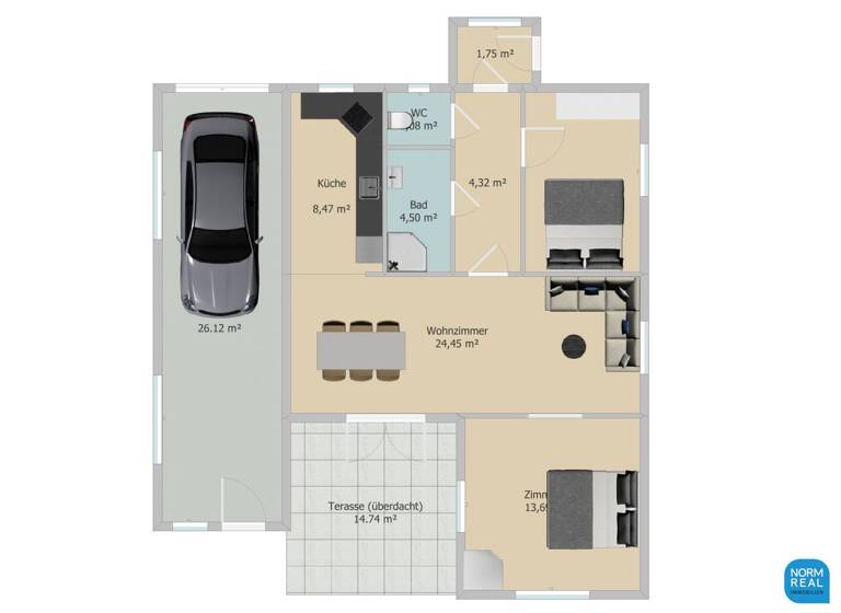 Einfamilienhaus zum Kauf 330.000 € 3 Zimmer 67,6 m² 624 m² Grundstück Theresienfeld 2604