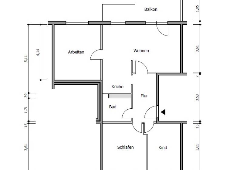 Wohnung zur Miete 501 € 4 Zimmer 73,3 m²<br/>Wohnfläche 8.<br/>Geschoss 01.06.2025<br/>Verfügbarkeit Auenstraße 13 Suhl Suhl 98529