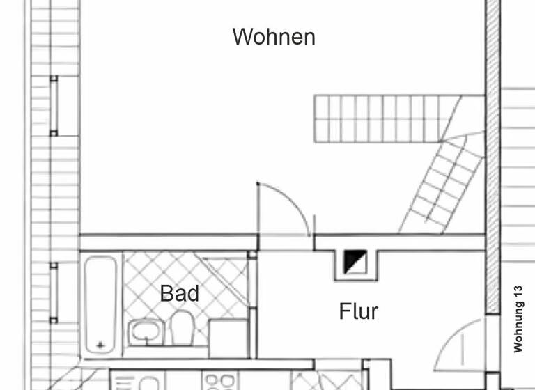 Maisonette zur Miete 560 € 2 Zimmer 60 m² 3. Geschoss frei ab 01.06.2026 Klingestraße 5 Löbtau-Süd Dresden 01159