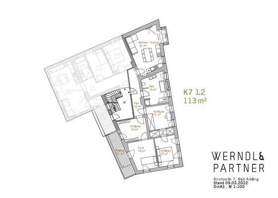 Wohnung zum Kauf provisionsfrei 200.000 € 5 Zimmer 113 m²<br/>Wohnfläche ab sofort<br/>Verfügbarkeit Kirchzeile Bad Aibling 83043