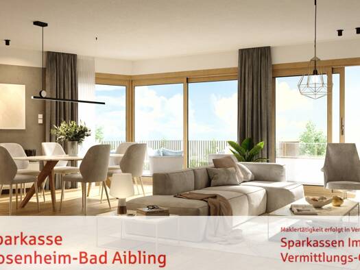 Wohnung zum Kauf provisionsfrei 604.000 € 2 Zimmer 62,8 m² 3. Geschoss West Rosenheim 83022
