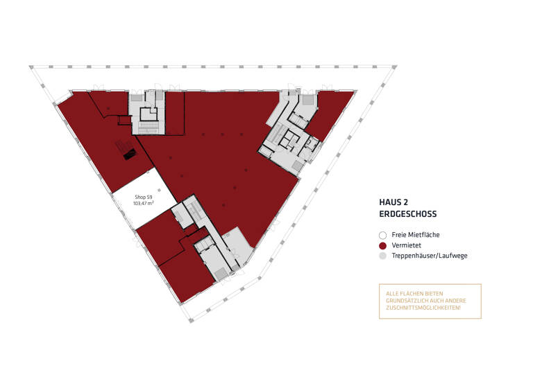 Ladenfläche zur Miete provisionsfrei 35 € 103,5 m²<br/>Verkaufsfläche Bahnhofsplatz 41 Bahnhofsvorstadt Bremen 28195