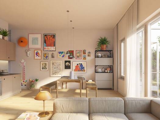 Wohnung zum Kauf - Erstbezug provisionsfrei 899.900 € 2 Zimmer 75,2 m² 4. Geschoss Unterbiberger Straße 15 Ramersdorf-Perlach München 81737