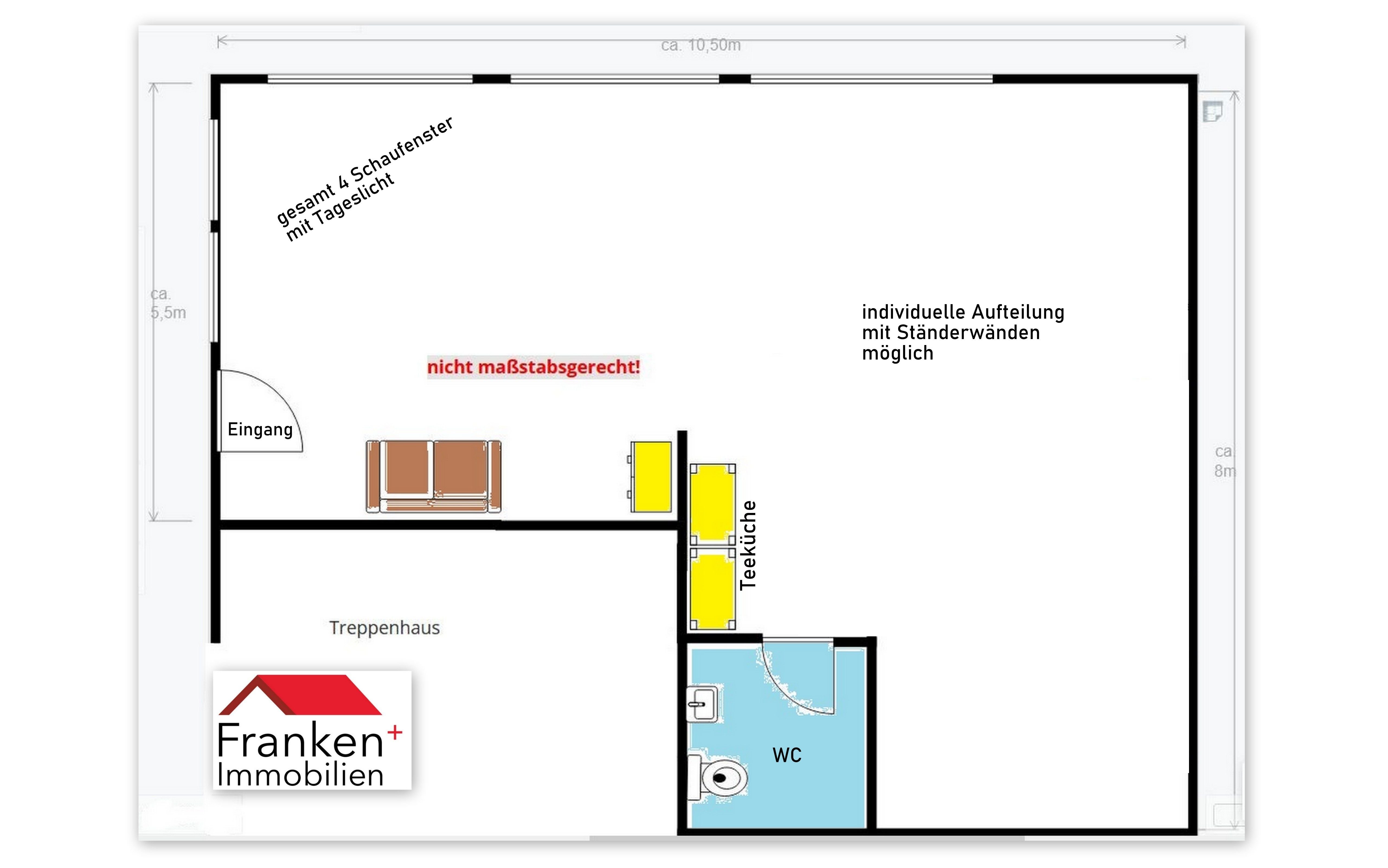 Laden zur Miete 640 € 70 m²<br/>Verkaufsfläche Heidingsfeld Würzburg 97084