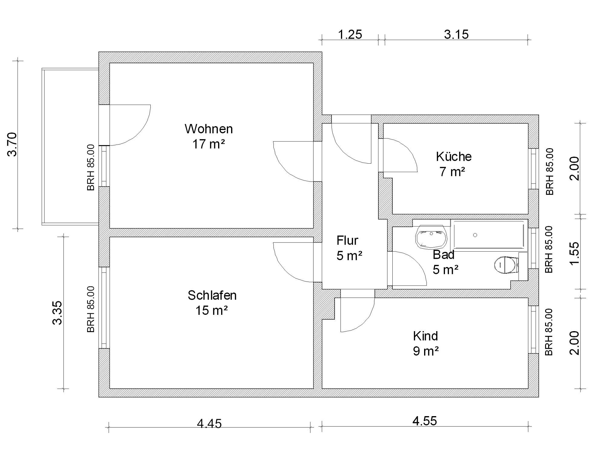 Wohnung zur Miete 384 € 3 Zimmer 60 m²<br/>Wohnfläche 3.<br/>Geschoss Gudrunstraße 6 Pölbitz 315 Zwickau 08058