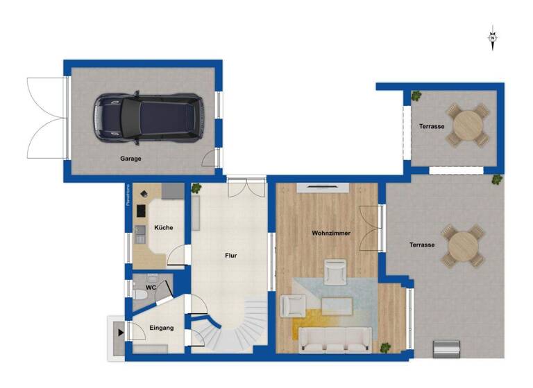 Doppelhaushälfte zum Kauf 1.130.000 € 4 Zimmer 127 m² 741 m² Grundstück Eching 85386