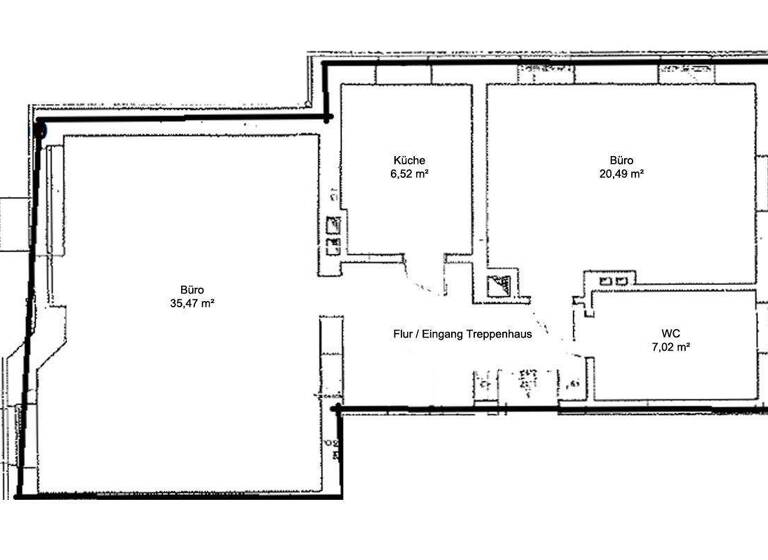Bürofläche zur Miete 10,30 € 2 Zimmer 56 m² Bürofläche Bautzner Landstraße 100 Bühlau/Weißer Hirsch Dresden 01324