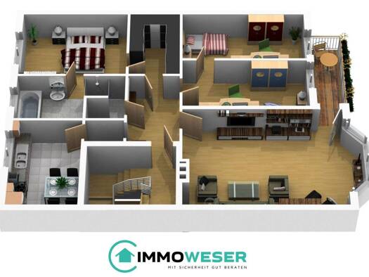 Wohnung zum Kauf 309.000 € 4,5 Zimmer 105,7 m² 2. Geschoss Hastedt Bremen 28207