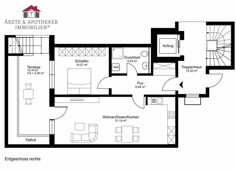 Wohnung zum Kauf 233.900 € 2 Zimmer 62,8 m² Leezen 23816