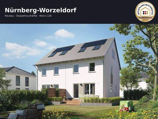 Doppelhaushälfte zum Kauf provisionsfrei 719.185 € 6 Zimmer 149 m² 313 m² Grundstück frei ab sofort Worzeldorf Südliche Außenstadt 90455