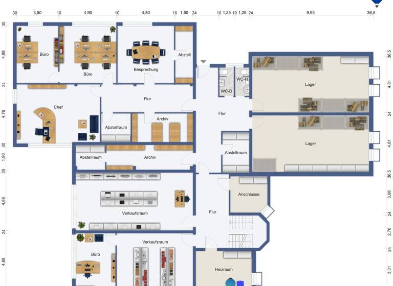 Bürogebäude zur Miete 8 € 1.110 m²<br/>Bürofläche An der Fuchshöhle 9 Fraulautern Saarlouis 66740
