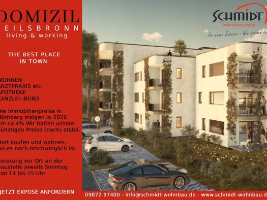 Penthouse zum Kauf provisionsfrei 412.060 € 3 Zimmer 87 m² 3 Geschosse Heilsbronn Heilsbronn 91560